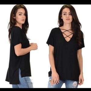Almost new criss cross top